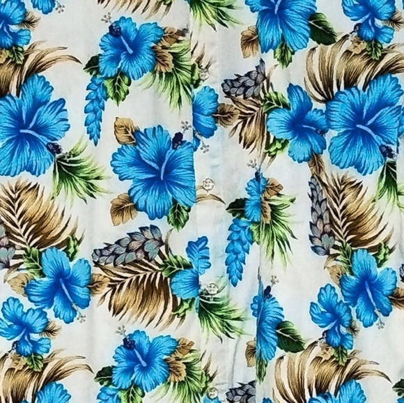 SSLR Hawaiian shirt floral notif colorful  Size: L - Picture 3 of 6